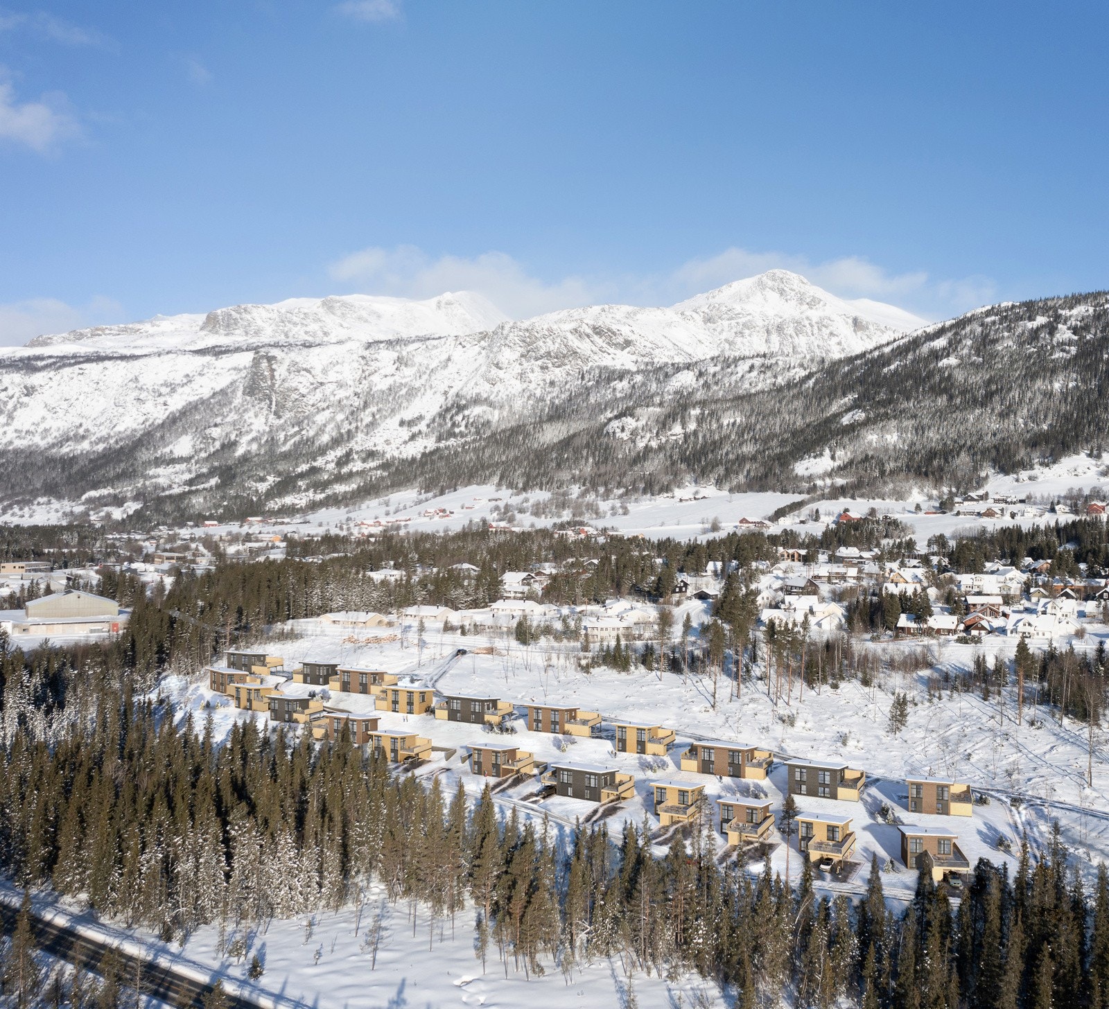 Velkommen til Leikvin, store og fine tomter klare til å bebygges Galleribilde