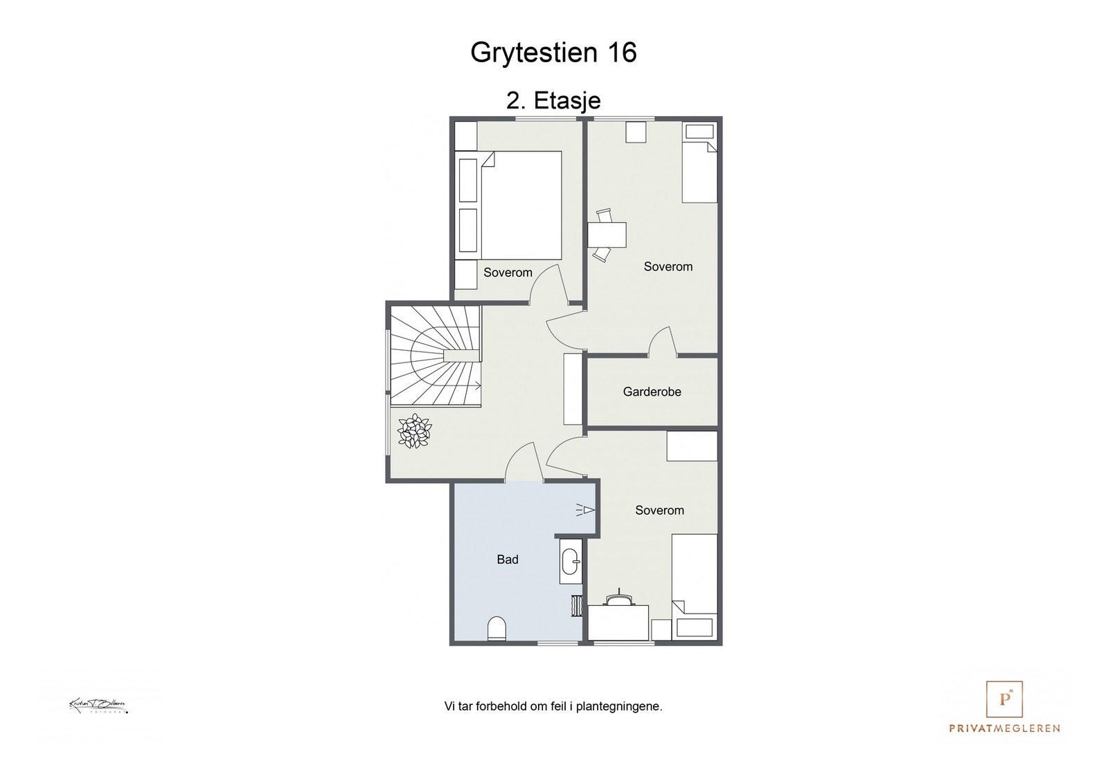 Plantegning 2. etasje Galleribilde