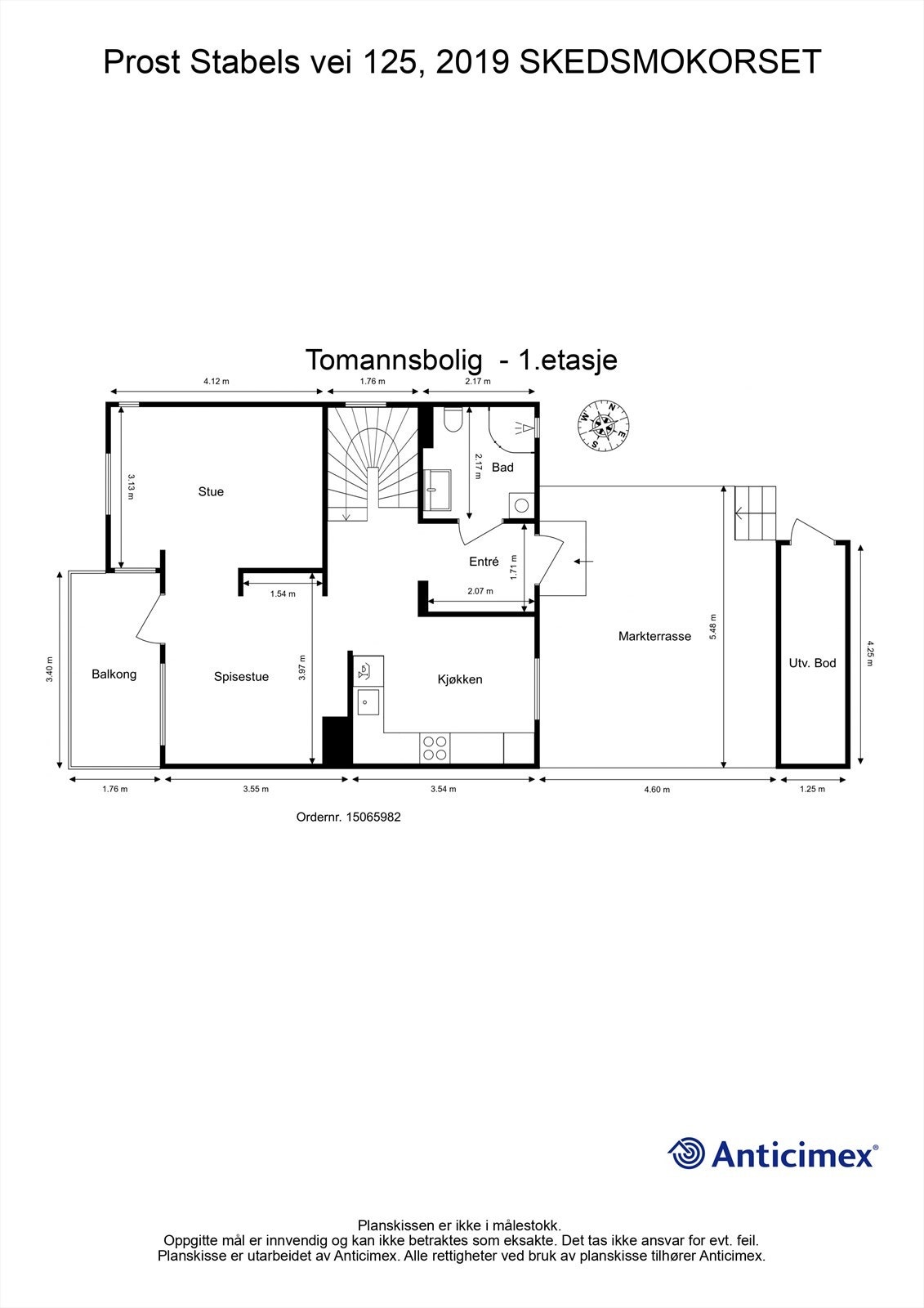 Plantegning 1. etasje Galleribilde