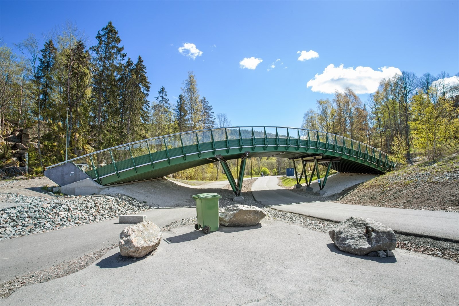 Flotte sykkel- og turveier innover Østmarka. Galleribilde