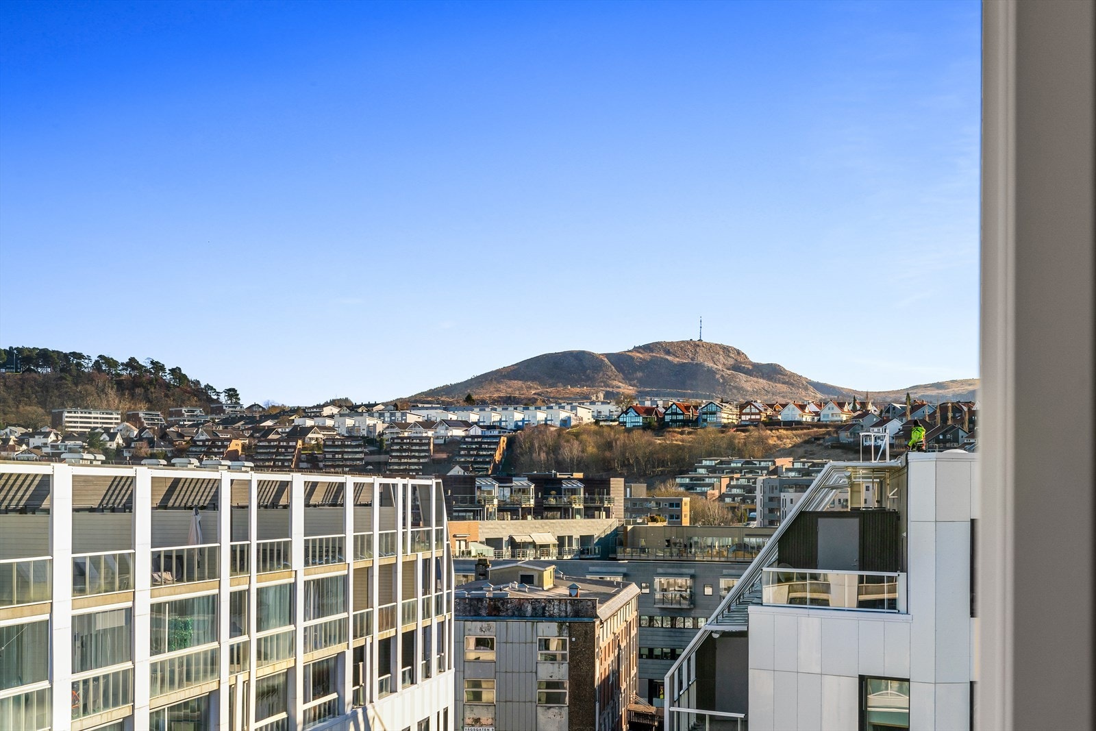 Flott utsikt fra leiligheten. Galleribilde