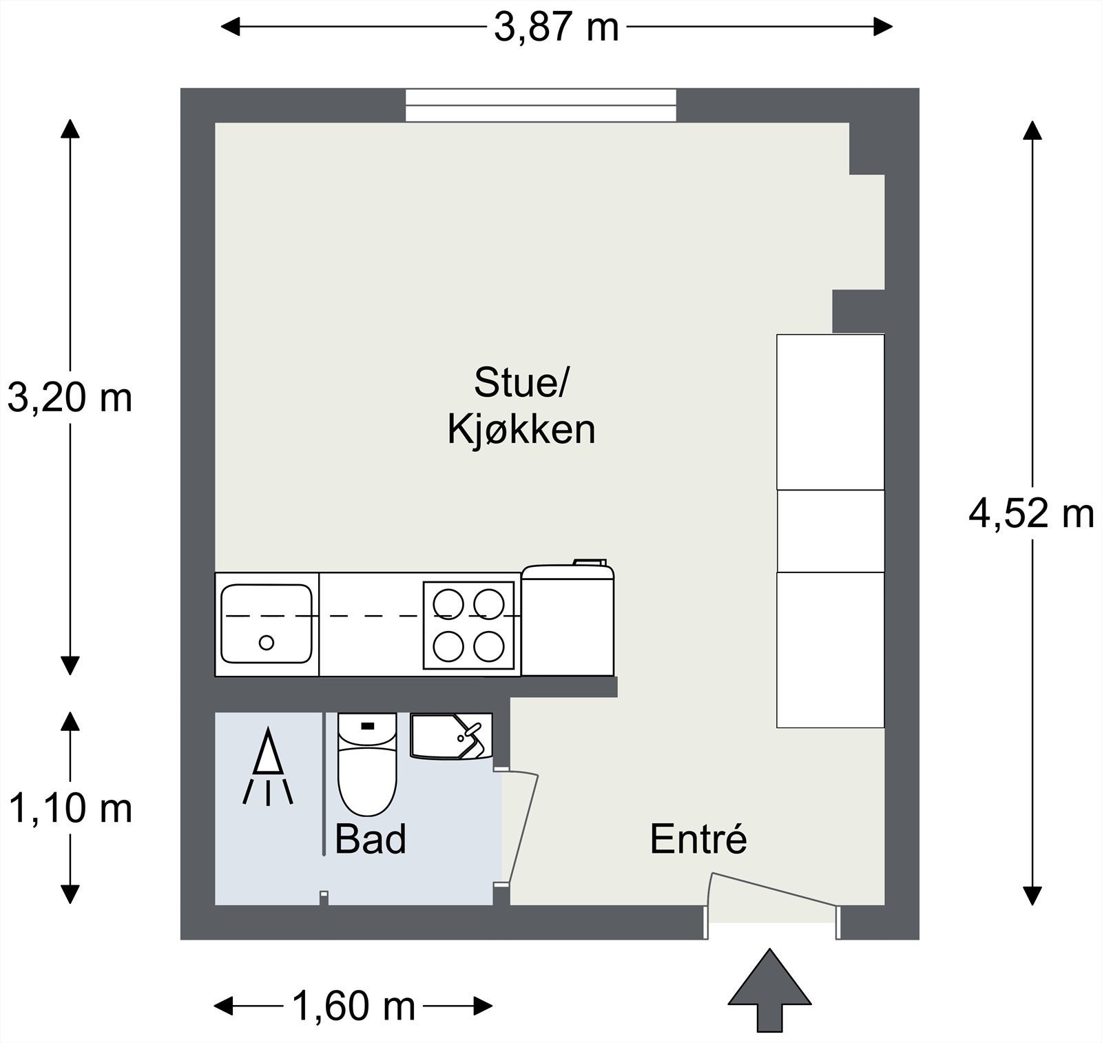 Plantegning til orientering. Galleribilde