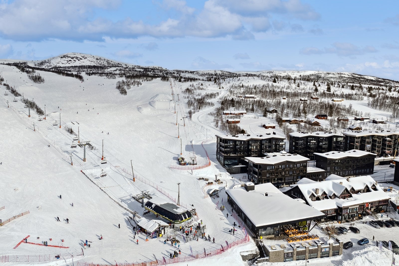 På vinteren er det milevis med skiløyper og flere skiheiser. Galleribilde