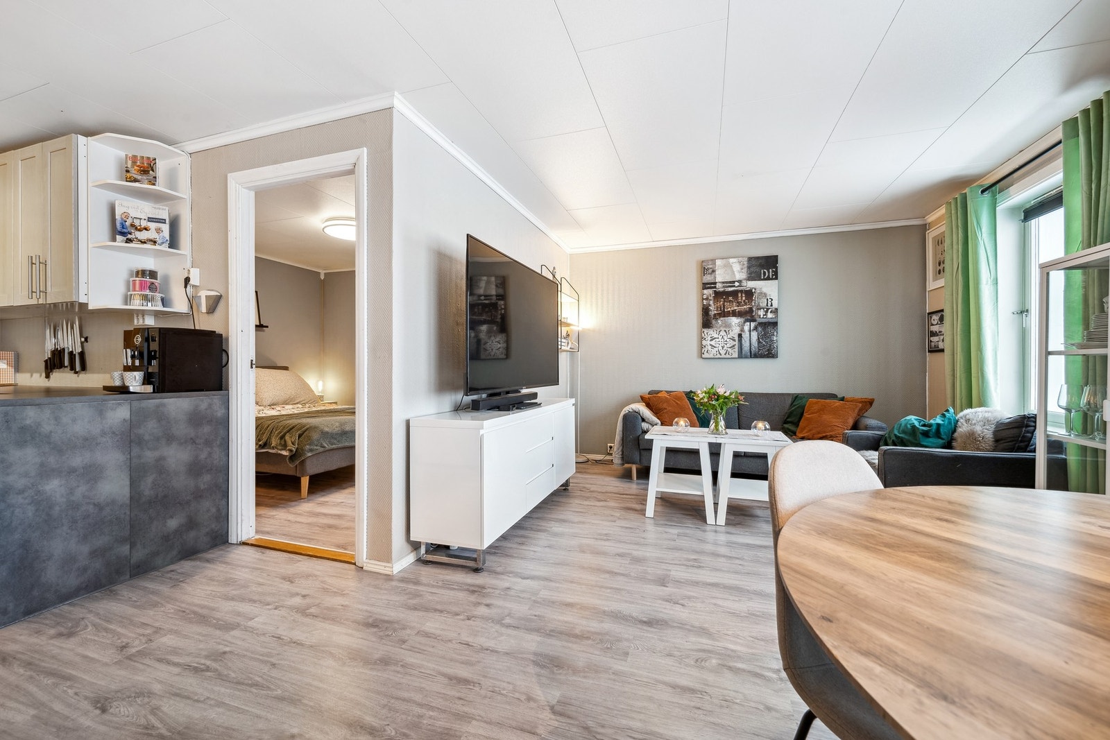 Stue og soverom Galleribilde