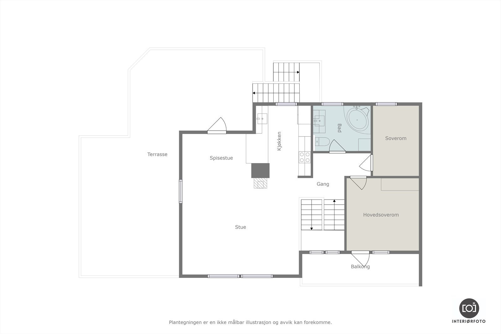 Plantegning første etasje Galleribilde