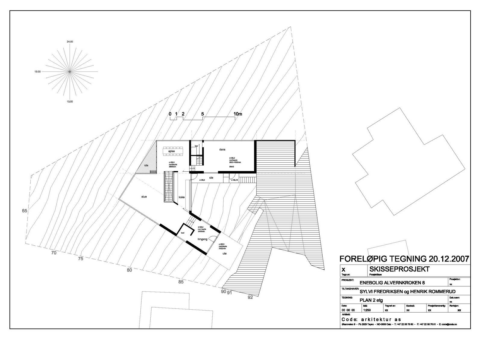 Skisseprosjekt - plan 2.etg. Galleribilde