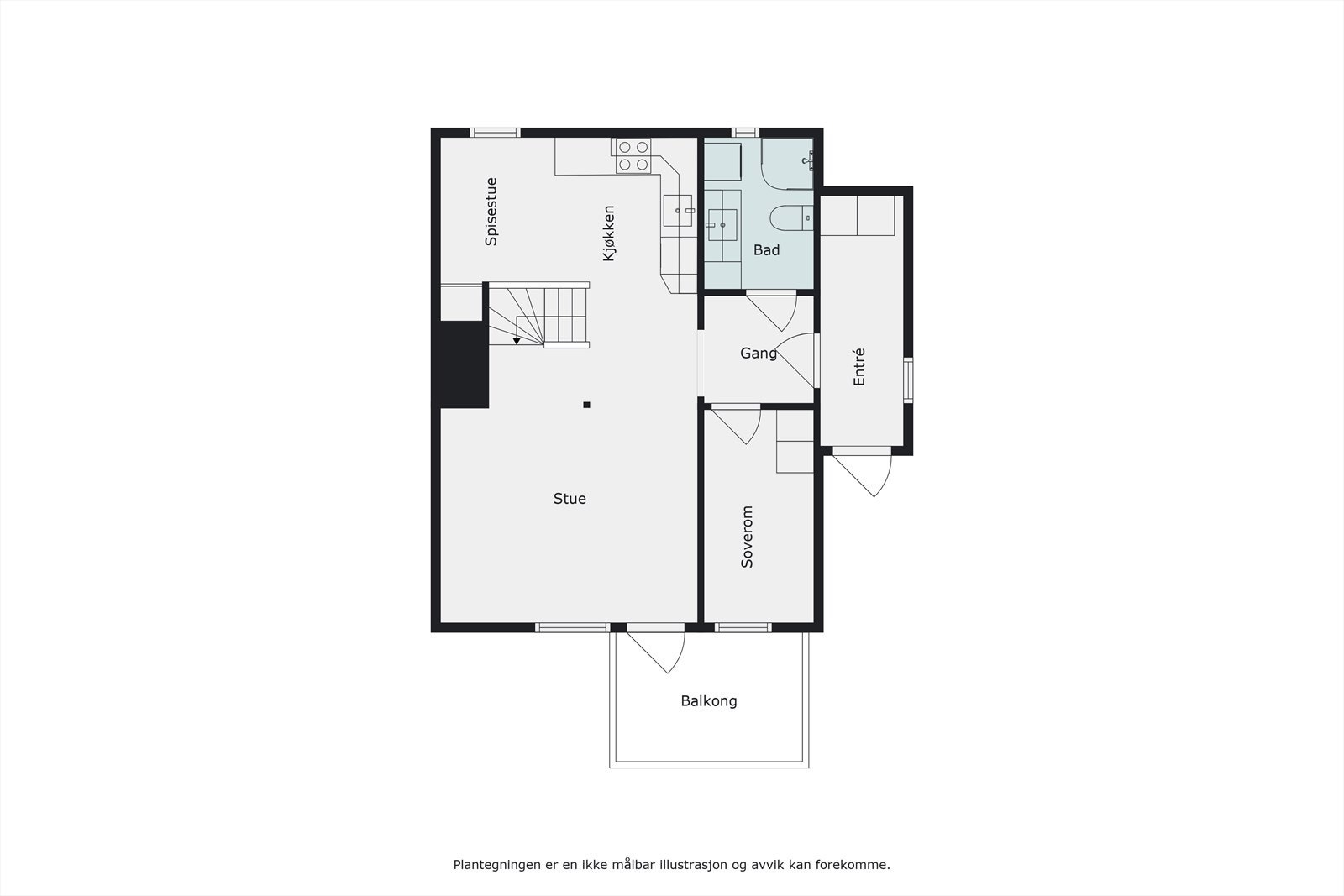 Plantegning 2.etg. Galleribilde