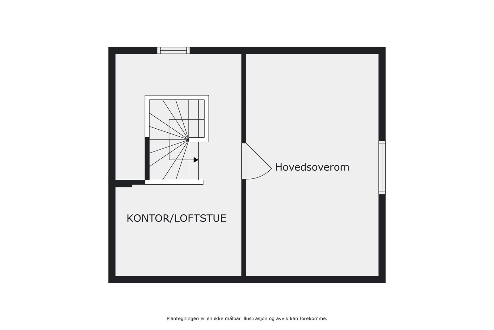Plantegning loft Galleribilde