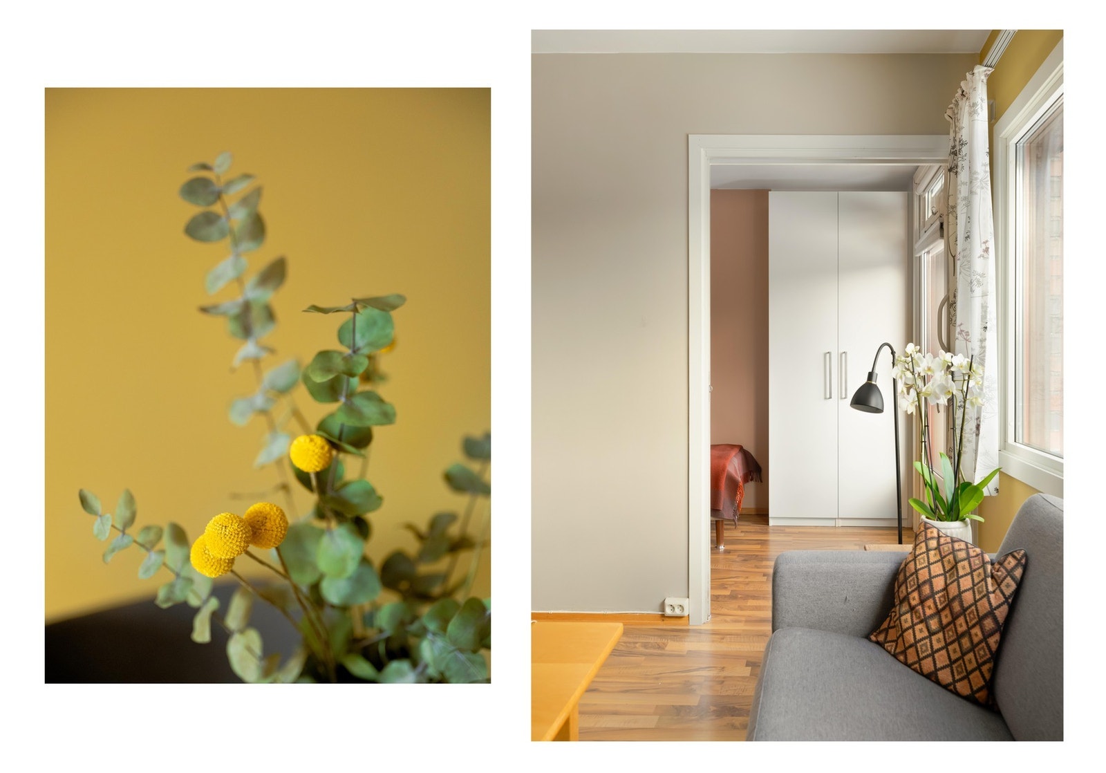 Fra stuen tar du deg inn til soverommet. Galleribilde