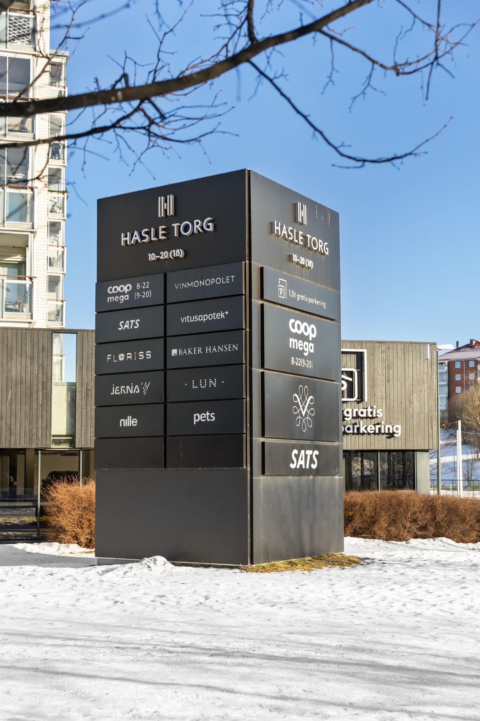 Kort vei til butikker og spisesteder. Galleribilde