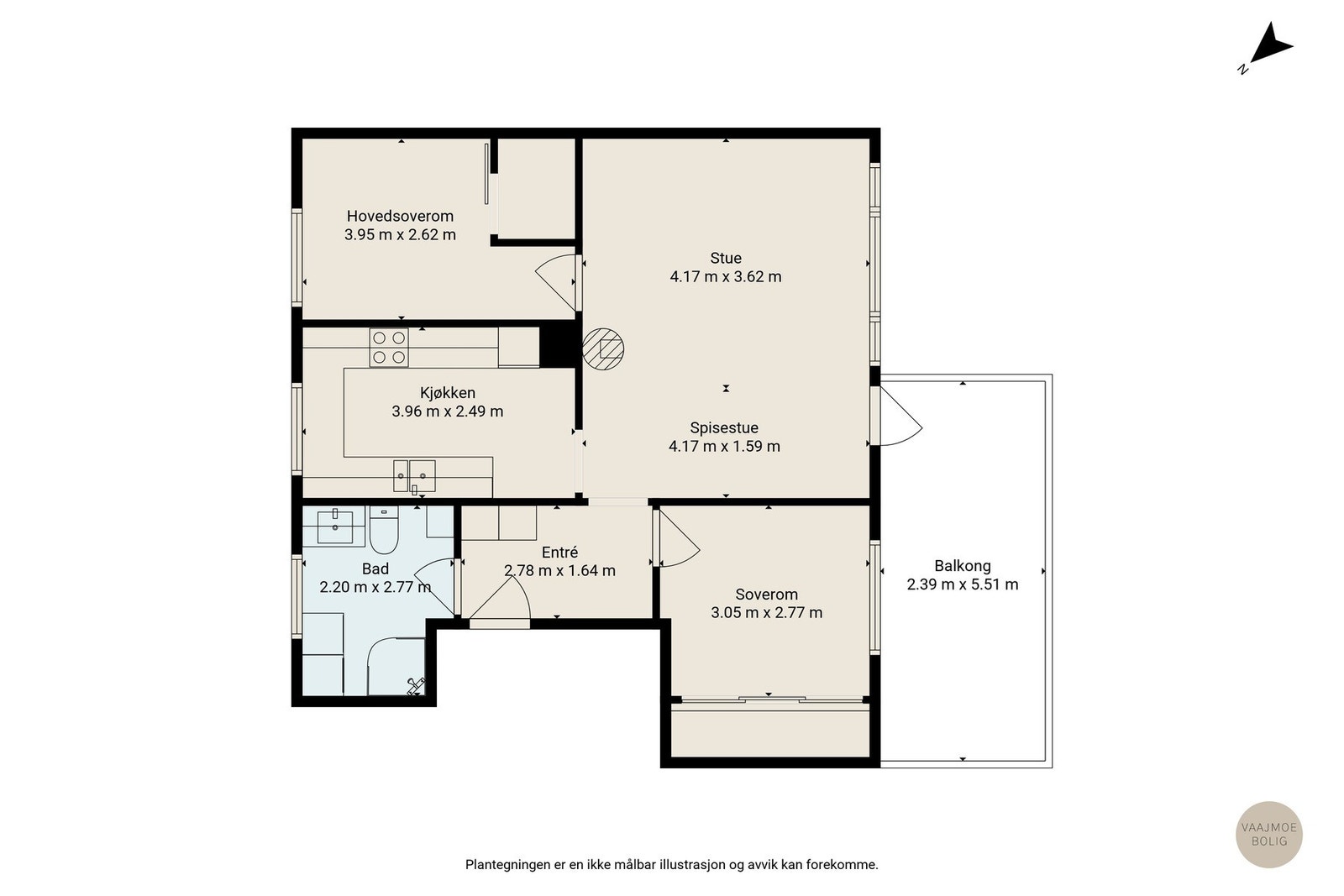 Gjør deg kjent med boligens planløsning Galleribilde