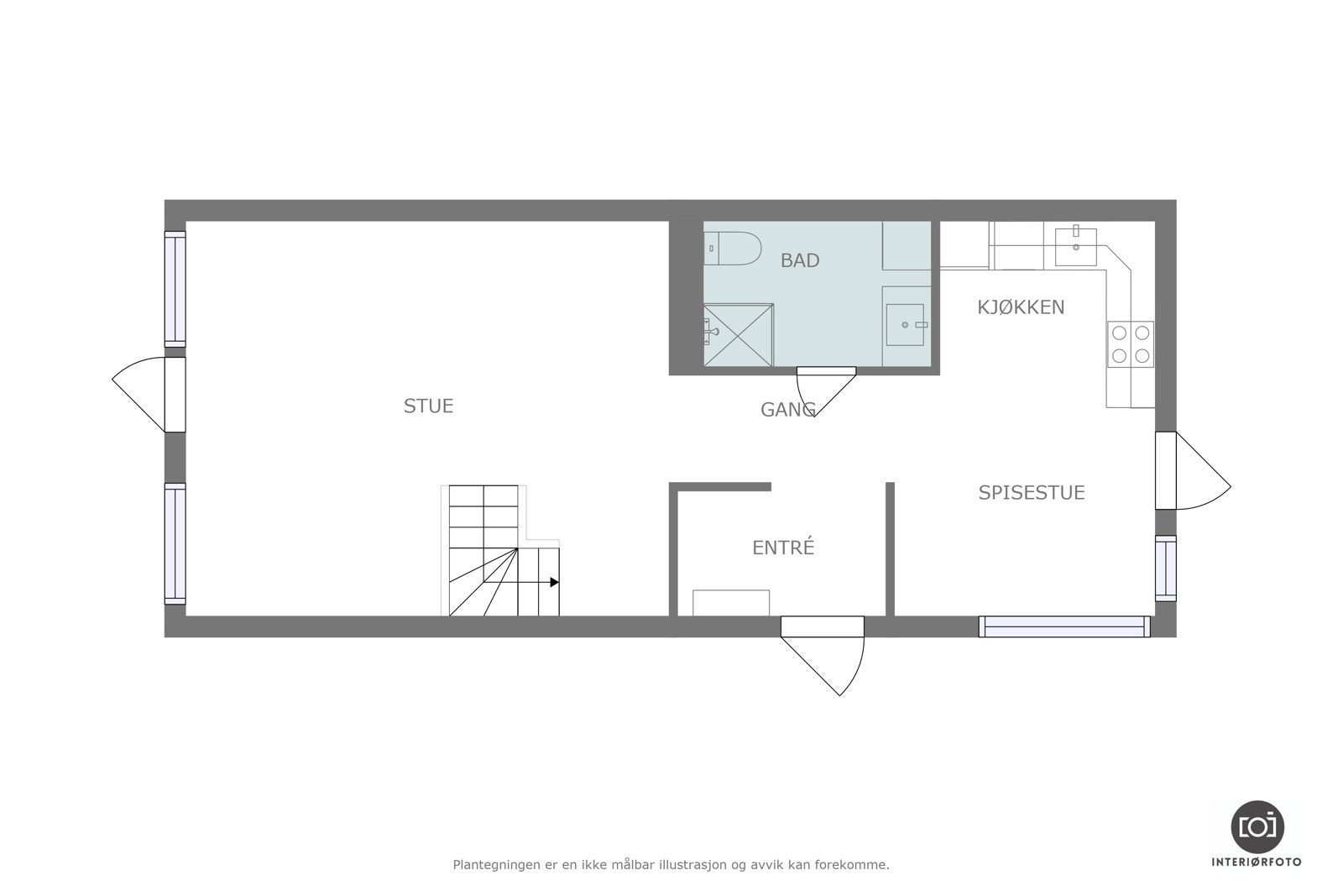 Plantegning Galleribilde