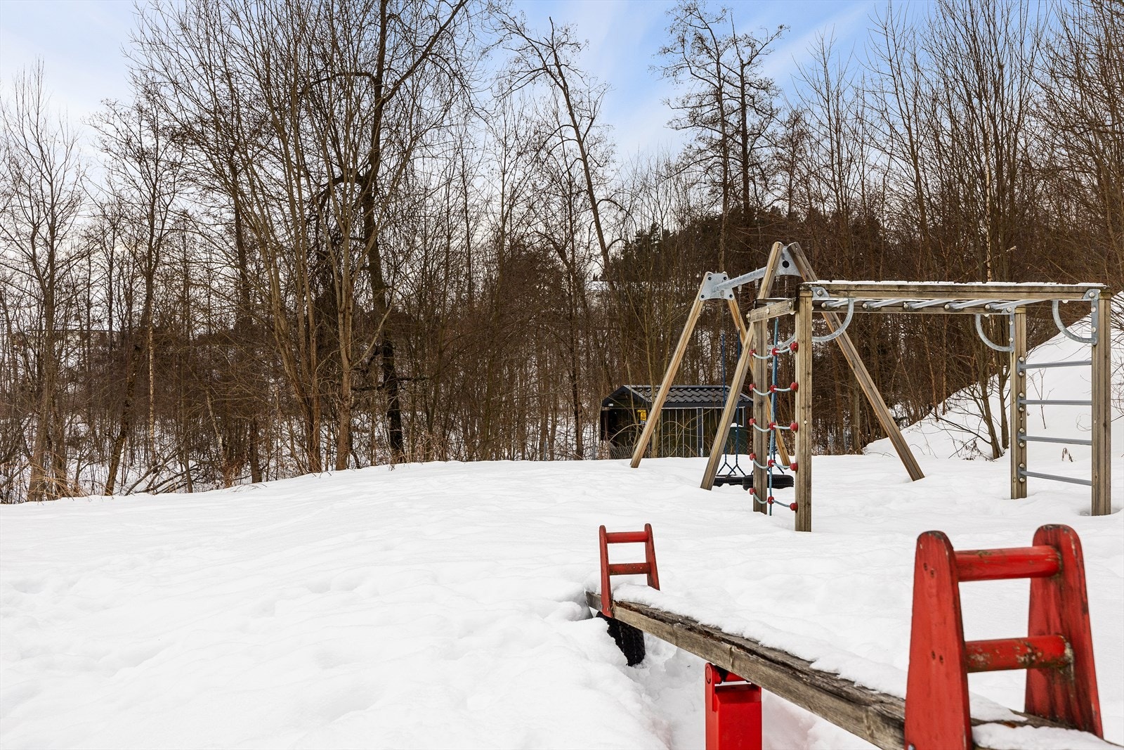 Sameiet har en felles lekeplass. Galleribilde