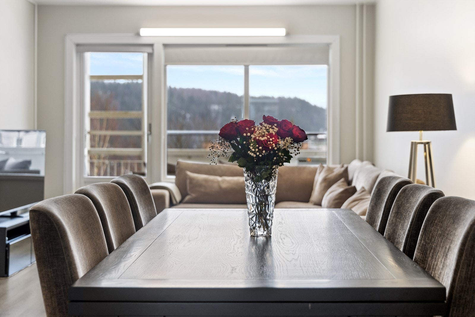 Fra stuen er det utgang til takoverbygget balkong Galleribilde