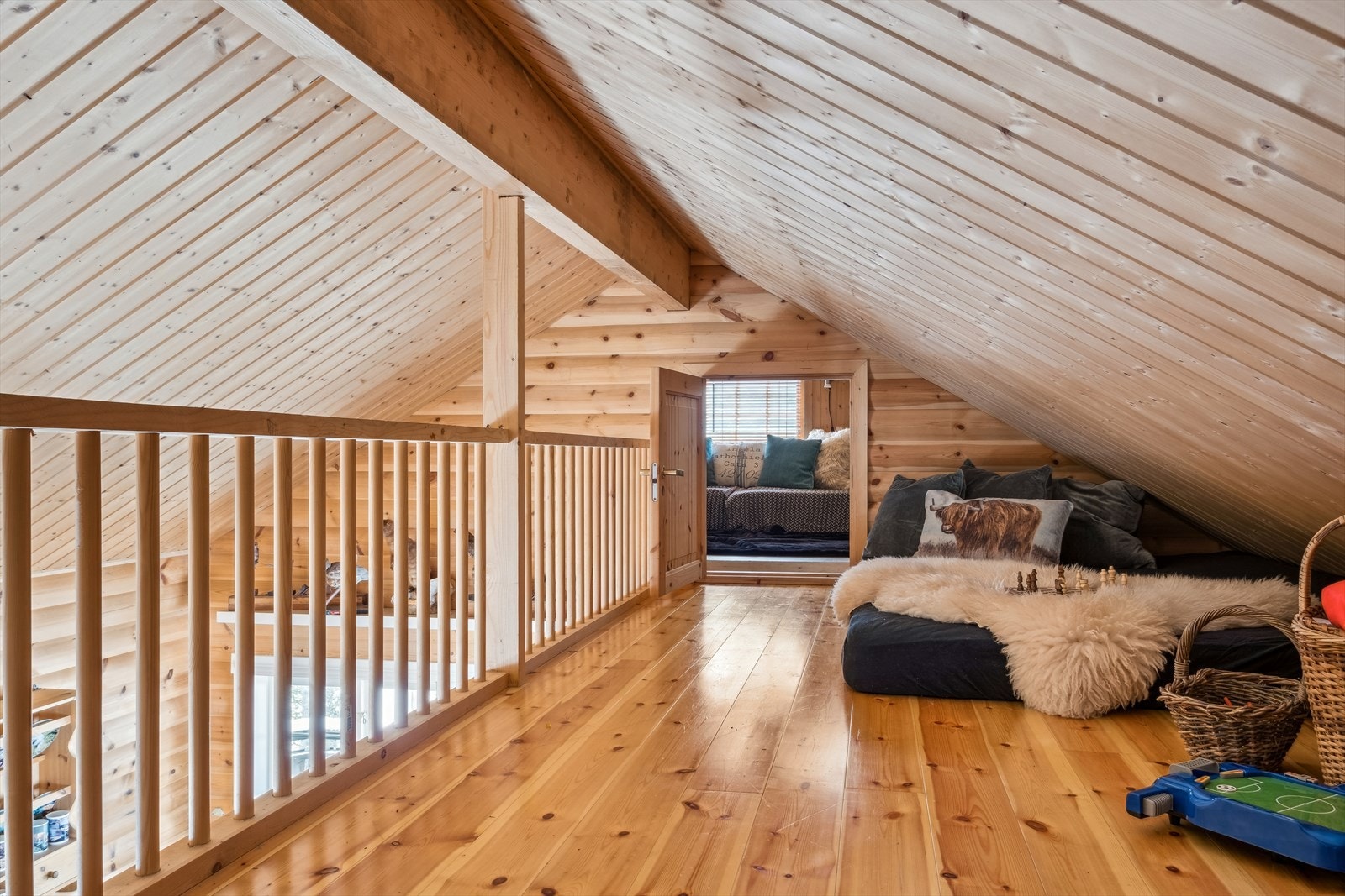 Innenfor platået over stuen, har man siste rommet. Galleribilde