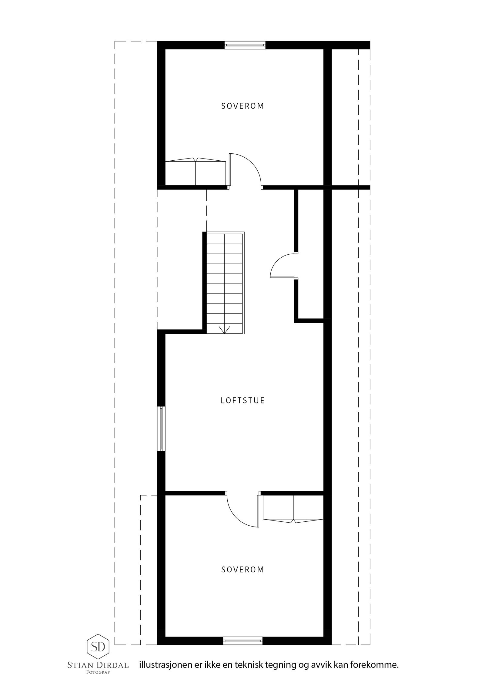 Plantegning 2.etasje Galleribilde