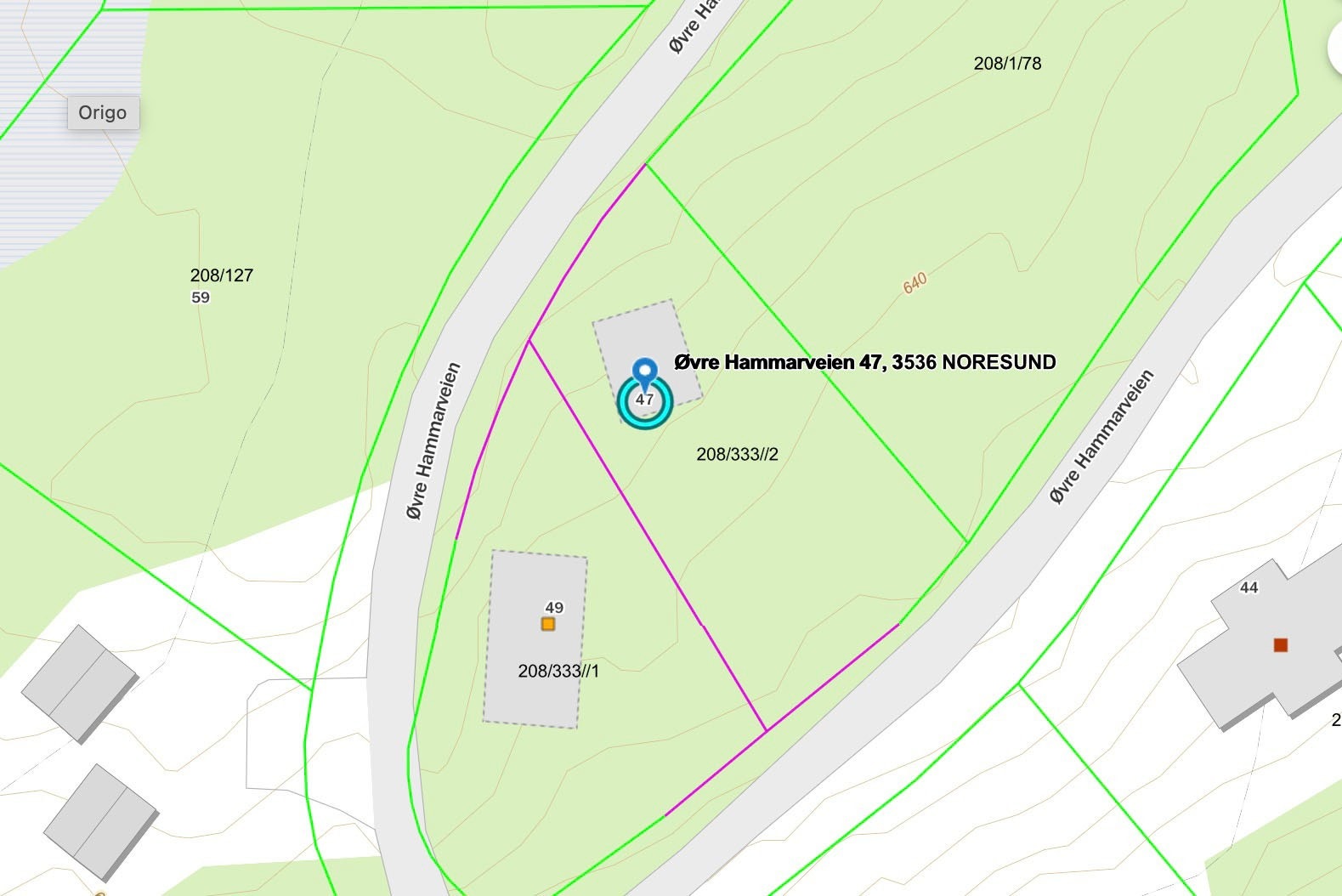 Fra tomten har man god utsikt over Damtjen Galleribilde