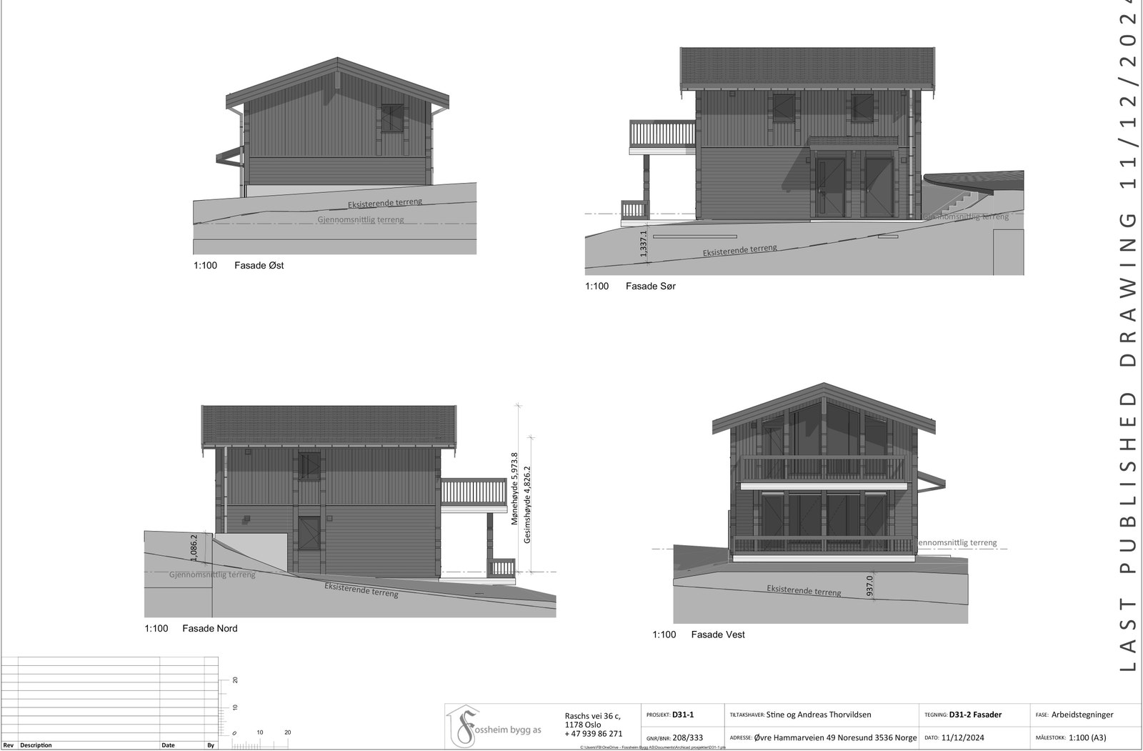 Fasader på hytten Galleribilde