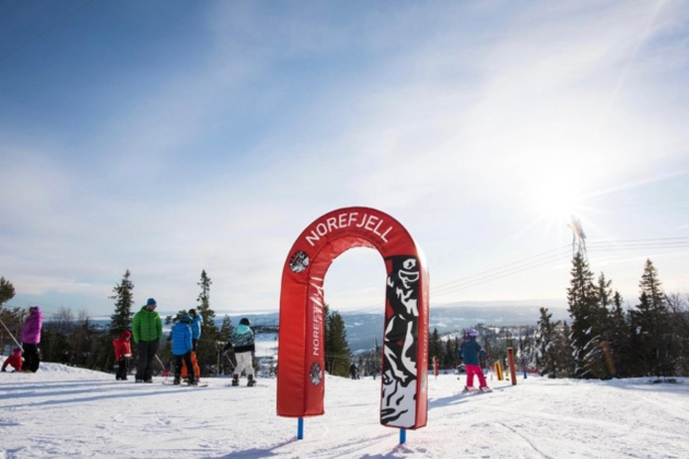Norefjell har med sine 1010 fallhøydemeter Nord-Europas største høydeforskjell Galleribilde