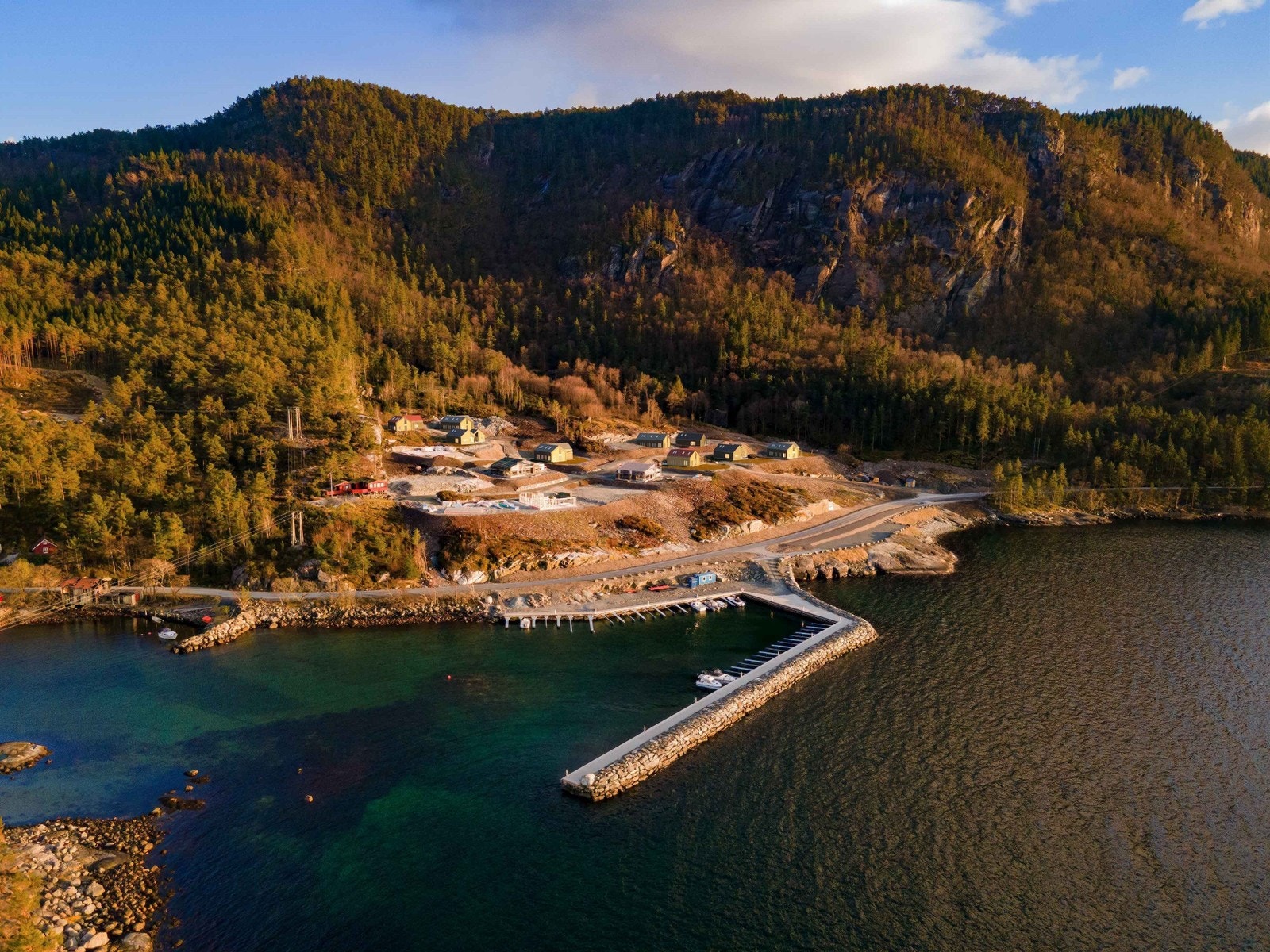 Arkitektens illustrasjon av hyttefeltet Galleribilde