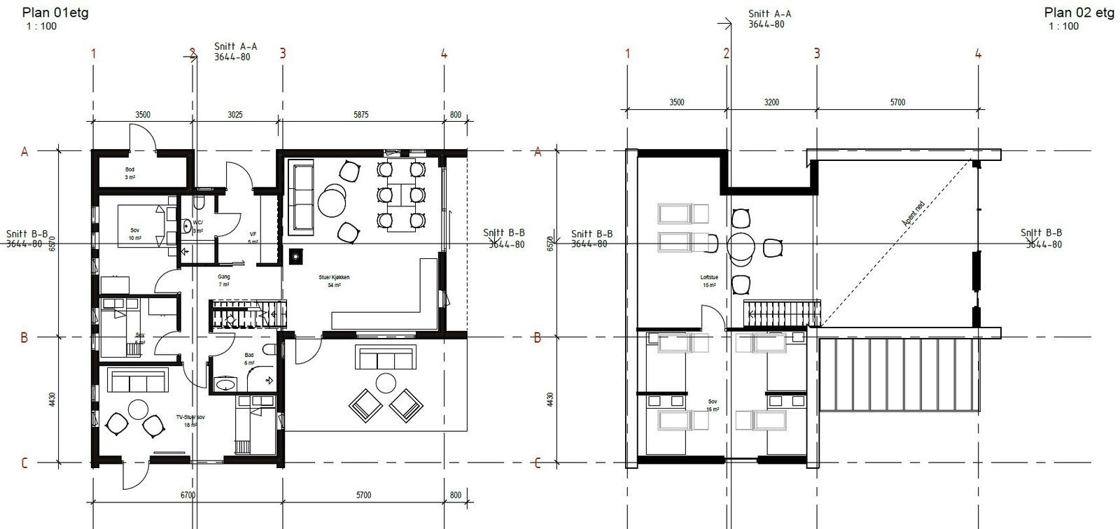 Hyttetype EV 120 Galleribilde