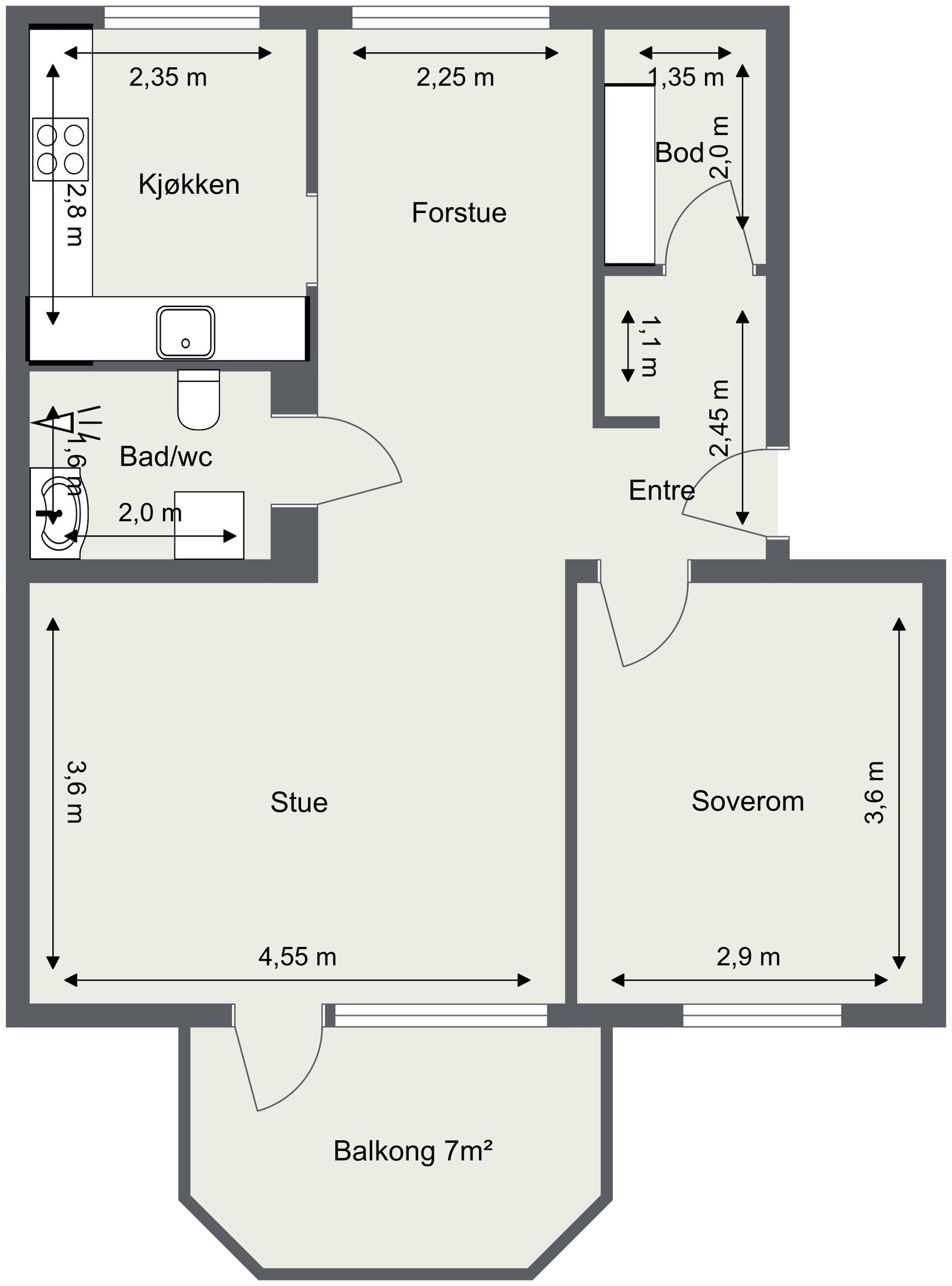 Plantegning. Galleribilde