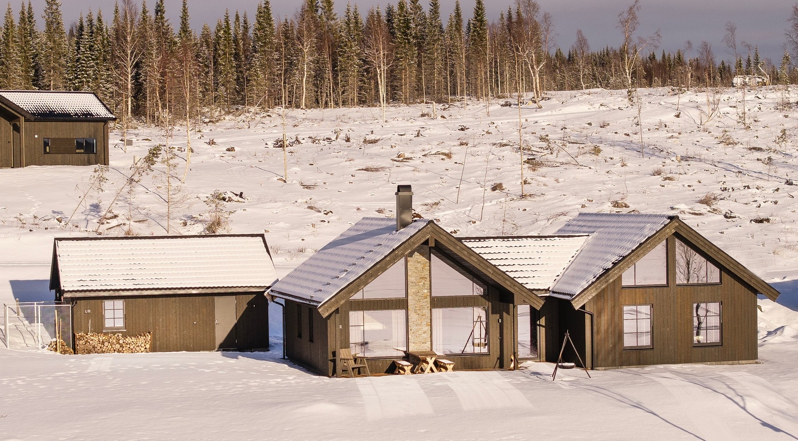 Oversiktsbilde av fasader Galleribilde