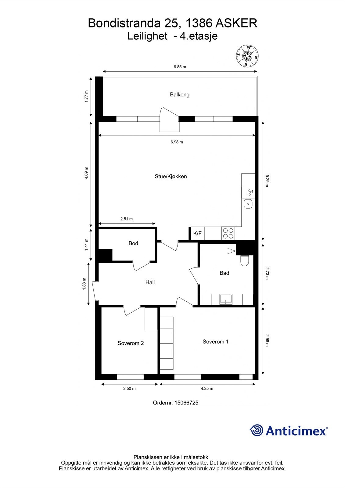 Plantegning Galleribilde
