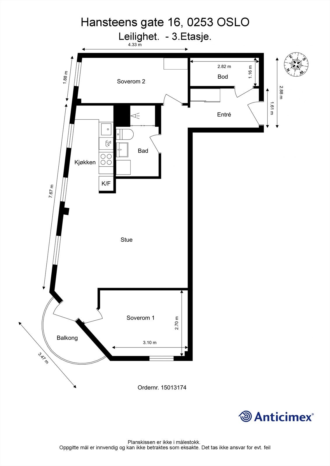 Plantegning Galleribilde