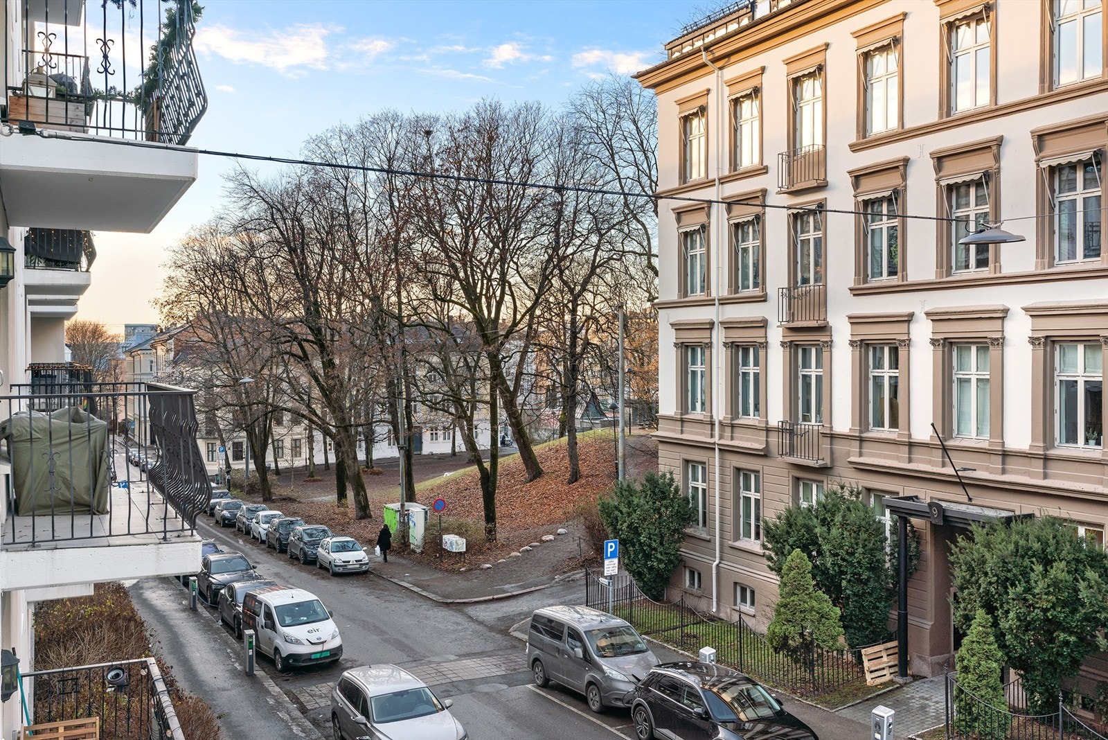 Utsikt fra balkongen til Ankerhagen park Galleribilde