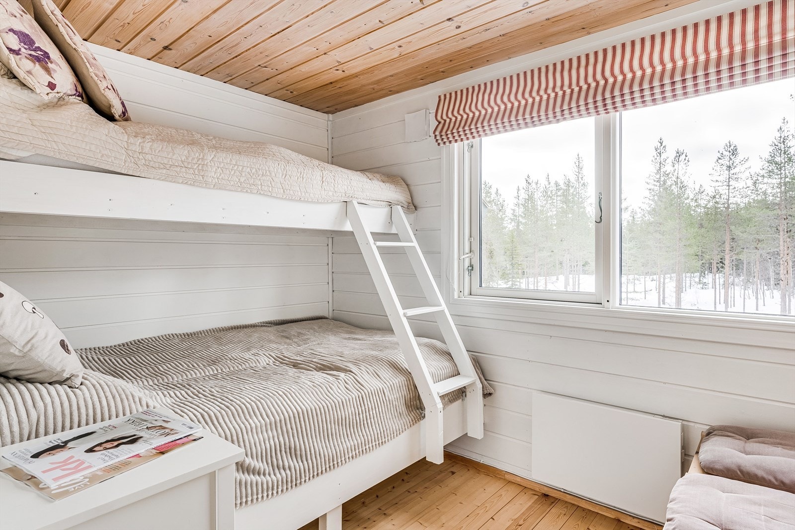 Soverom 3 har i dag familiekøye med 3 sengeplasser. Galleribilde