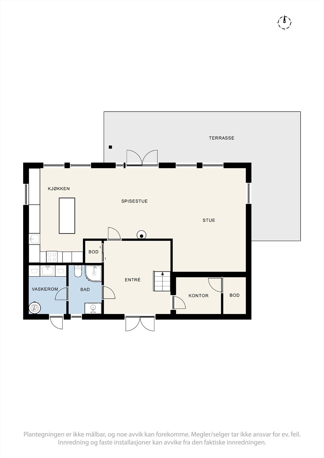 Plantegning - 1.etasje Galleribilde