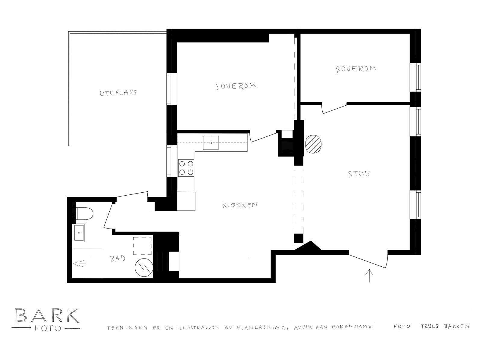 Plantegning. Galleribilde