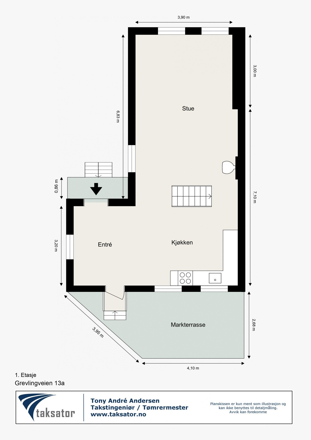 Planløsning 1. etasje. Galleribilde