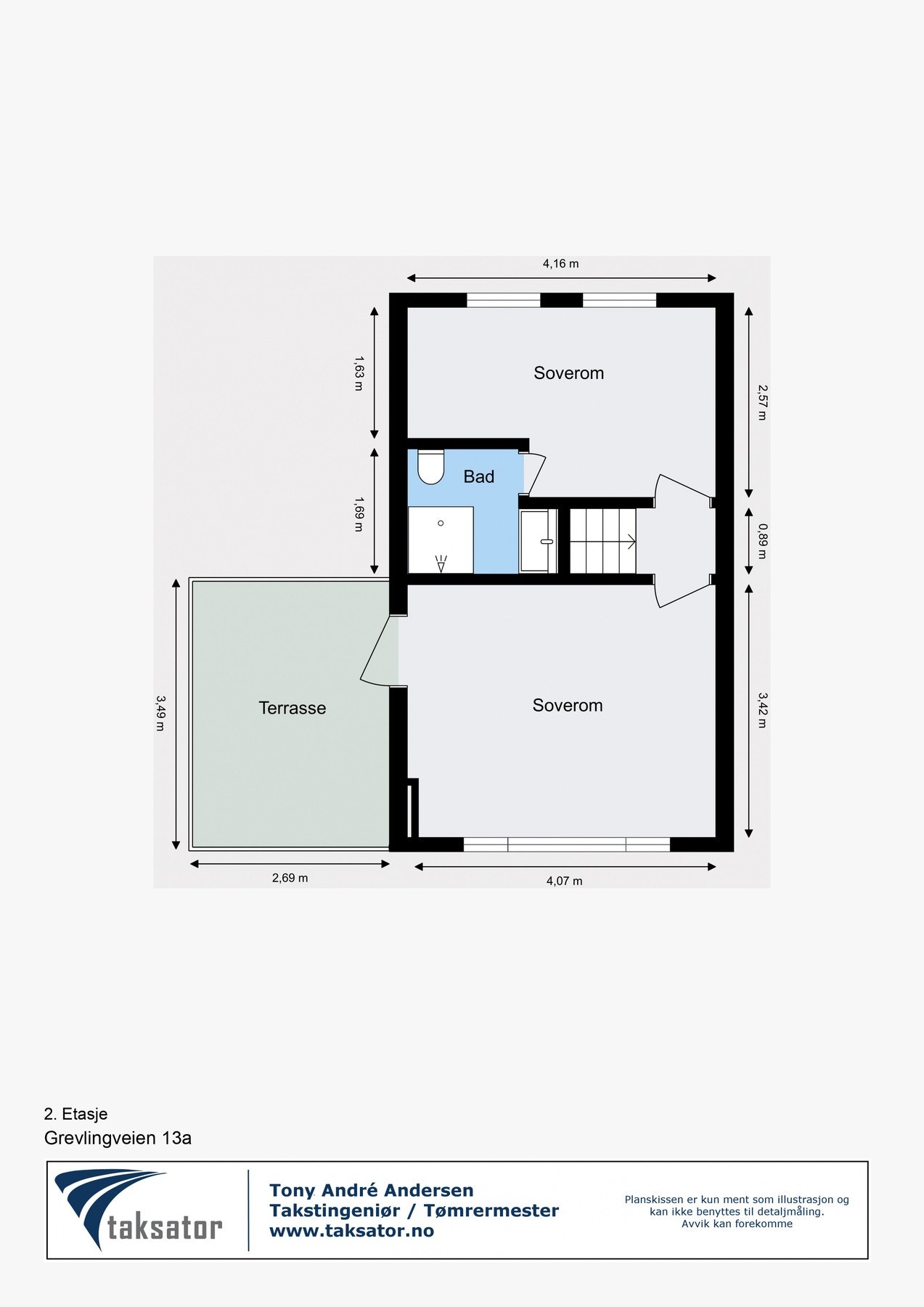 Plantegning 2. etasje. Galleribilde