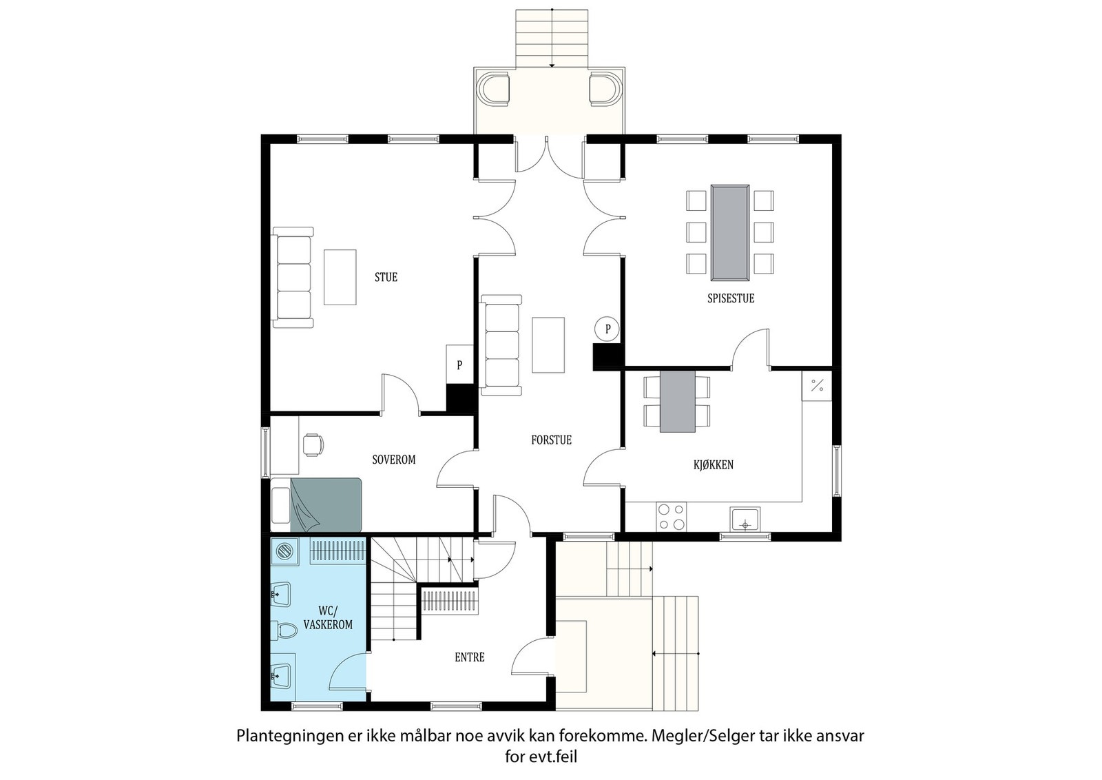 Plantegning hovedetasje Galleribilde