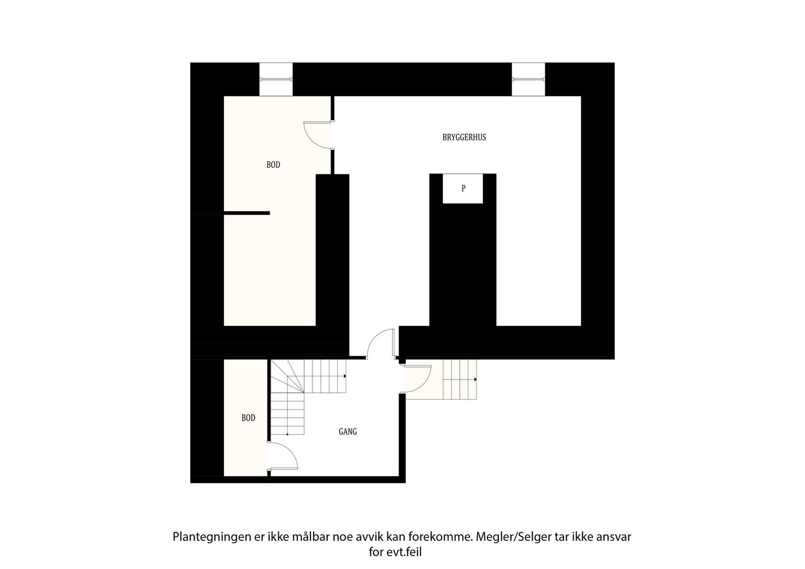 Plantegning kjeller. NB: Bakerovnen må funksjonstestes før bruk. Selger har aldri brukt bakerovnen. Galleribilde