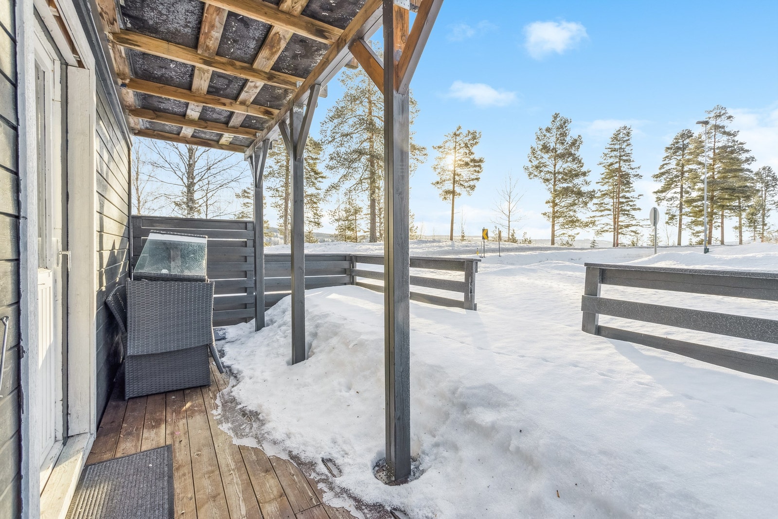 Eiendommen har en sentral beliggenhet nær Rena sentrum Galleribilde