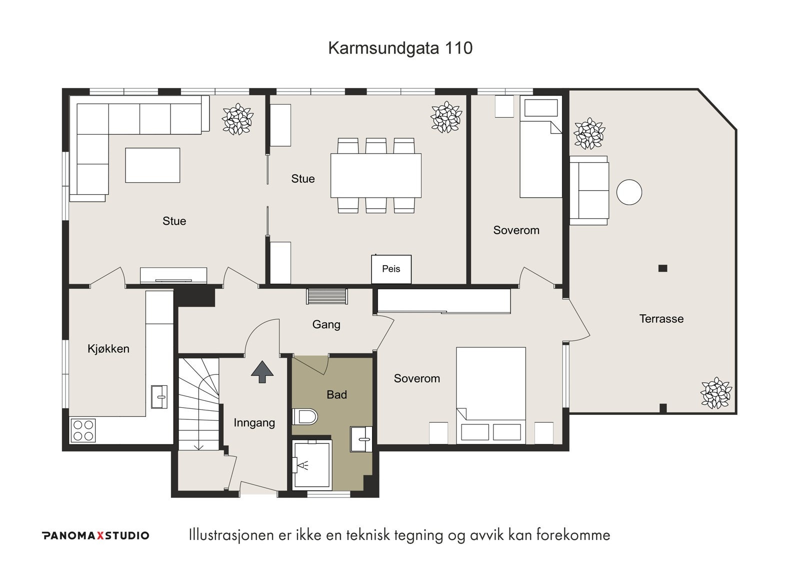 Plantegning Galleribilde