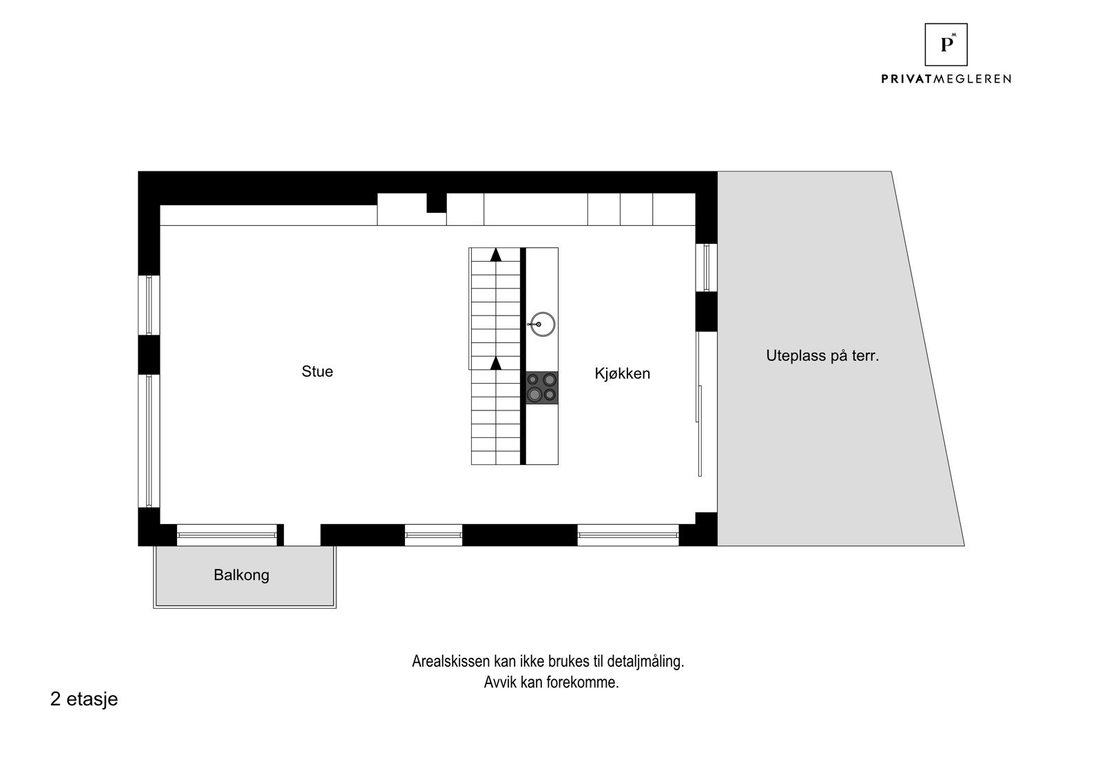 Plantegning 2. etasje Galleribilde