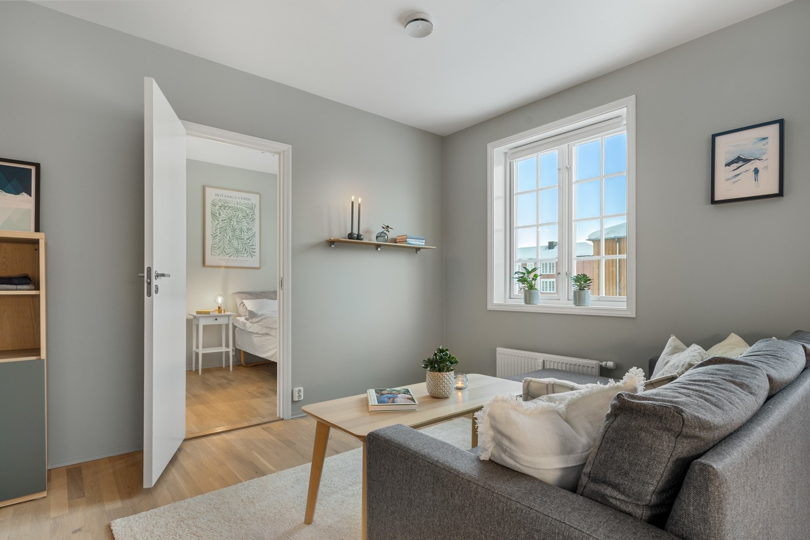 Det er balansert ventilasjon i leiligheten som sørger for et behagelig inneklima. Galleribilde