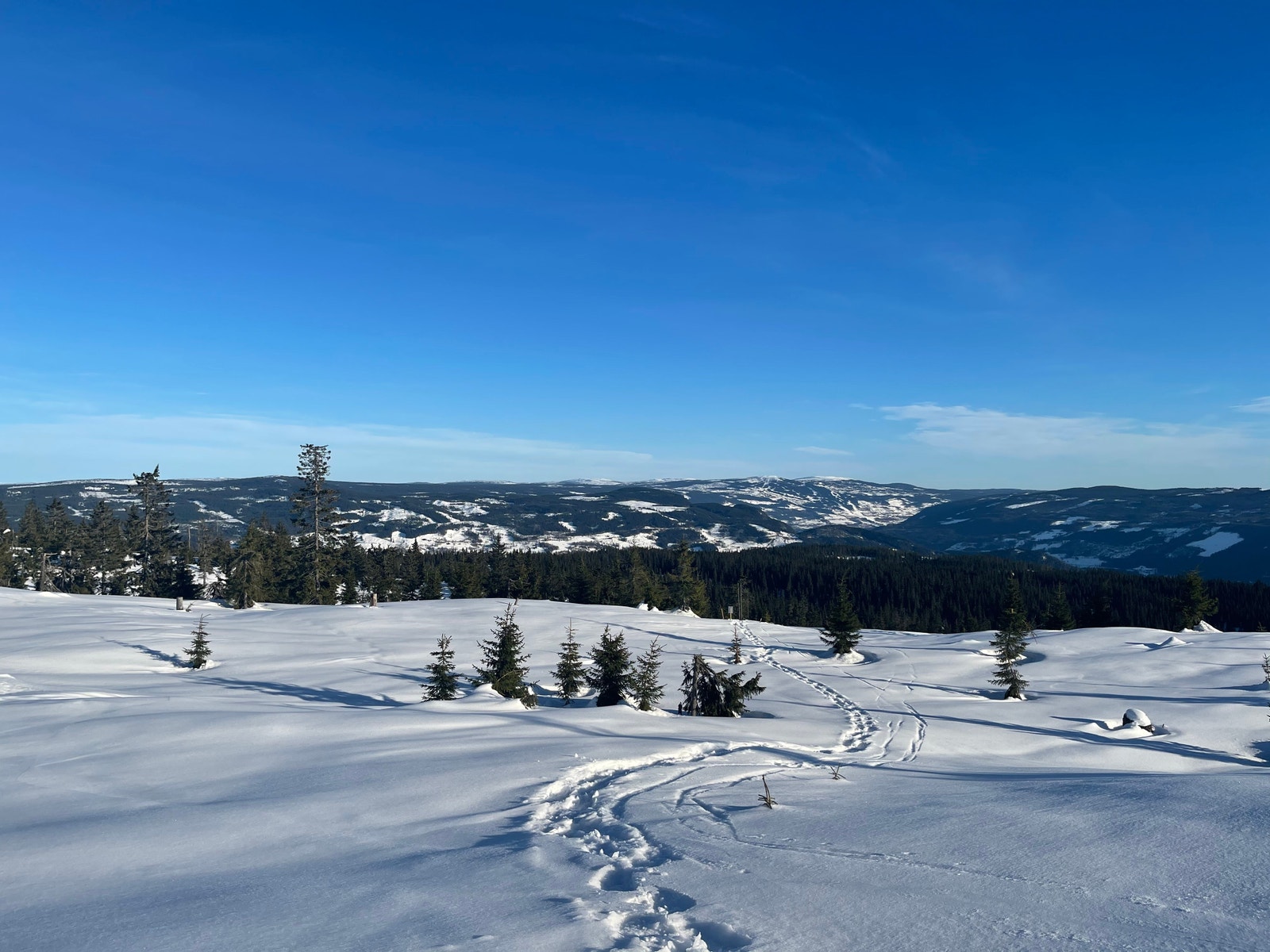 Utsikt fra tomt 55 mot Hafjell Galleribilde