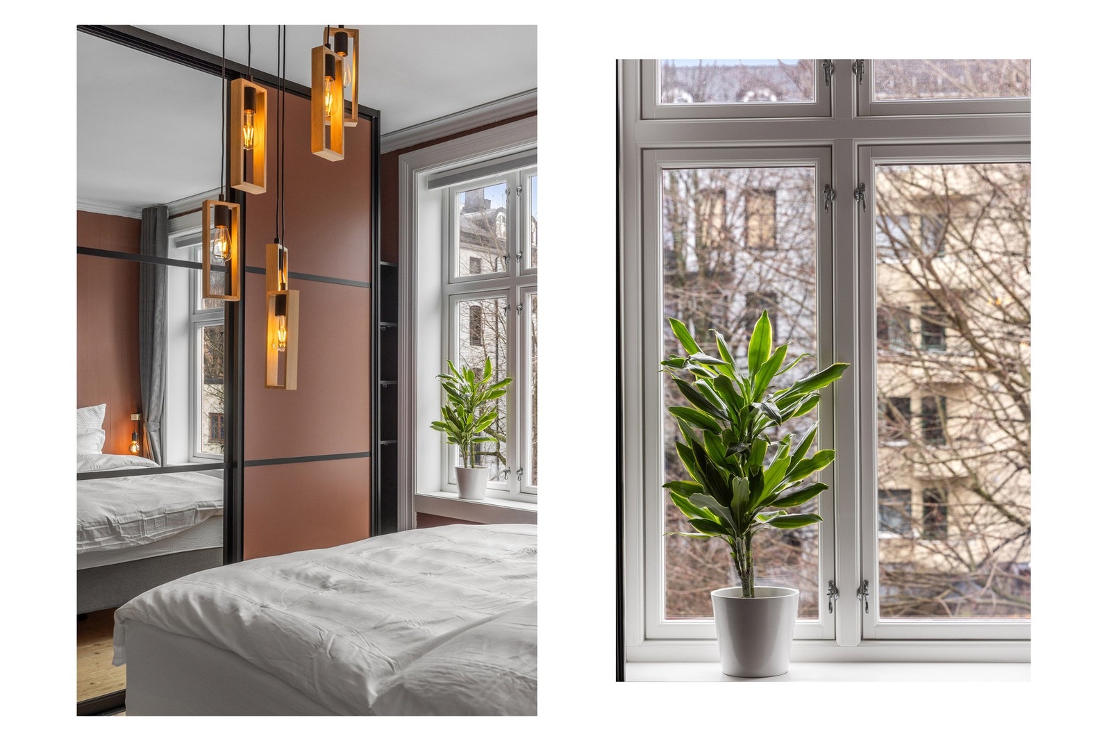 Soverommet har to store vinduer som gir rikelig med naturlig lys, samt hyggelig utsyn mot rolig bakgård. Galleribilde