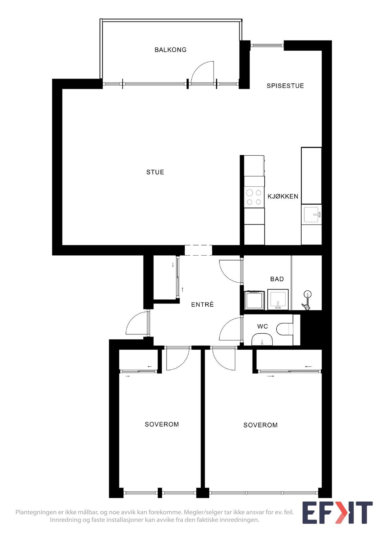 Planskisse Galleribilde