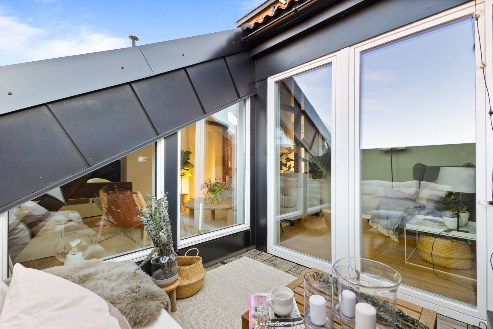 Fantastisk takterrasse Galleribilde