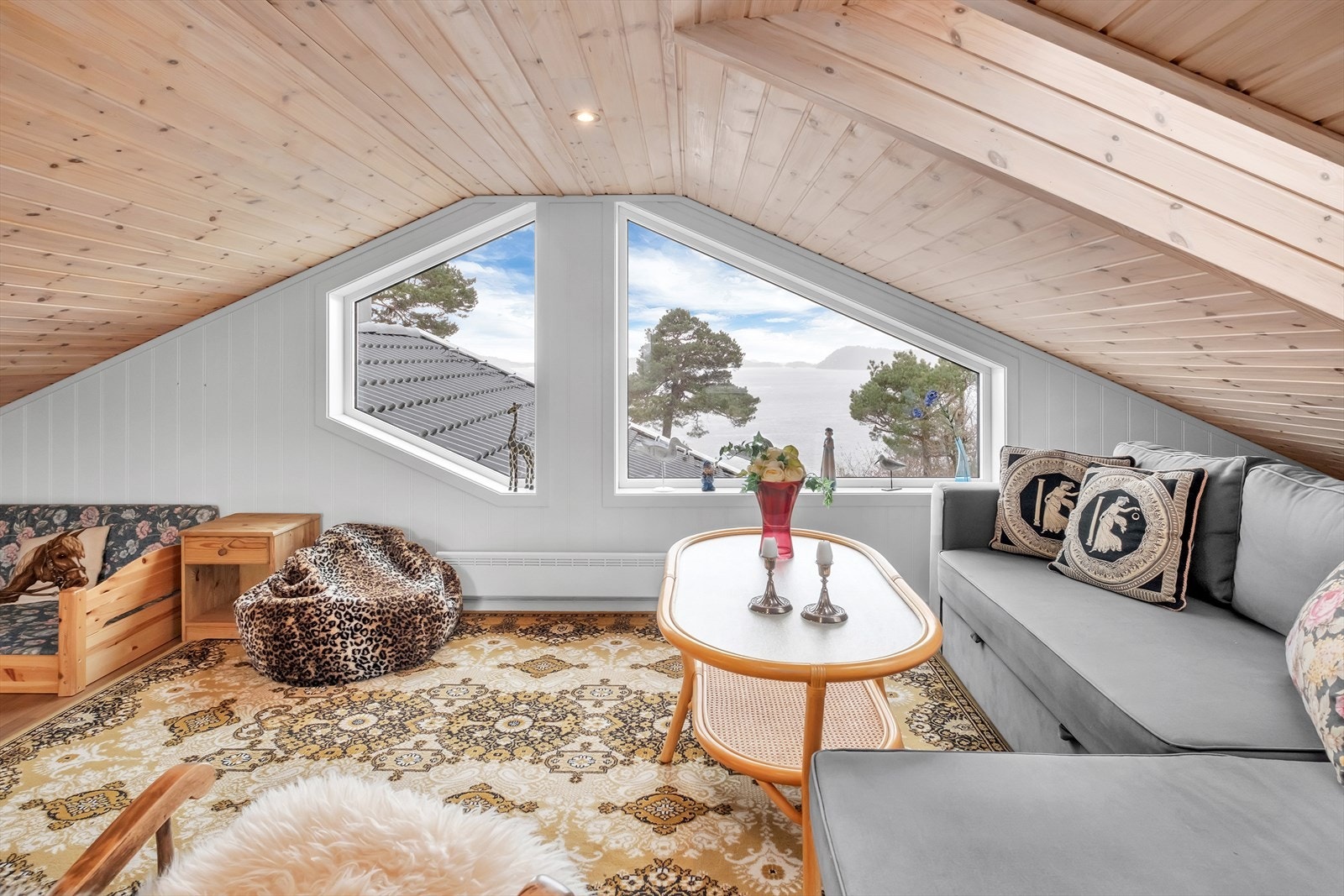 Flott utsikt fra loftet Galleribilde