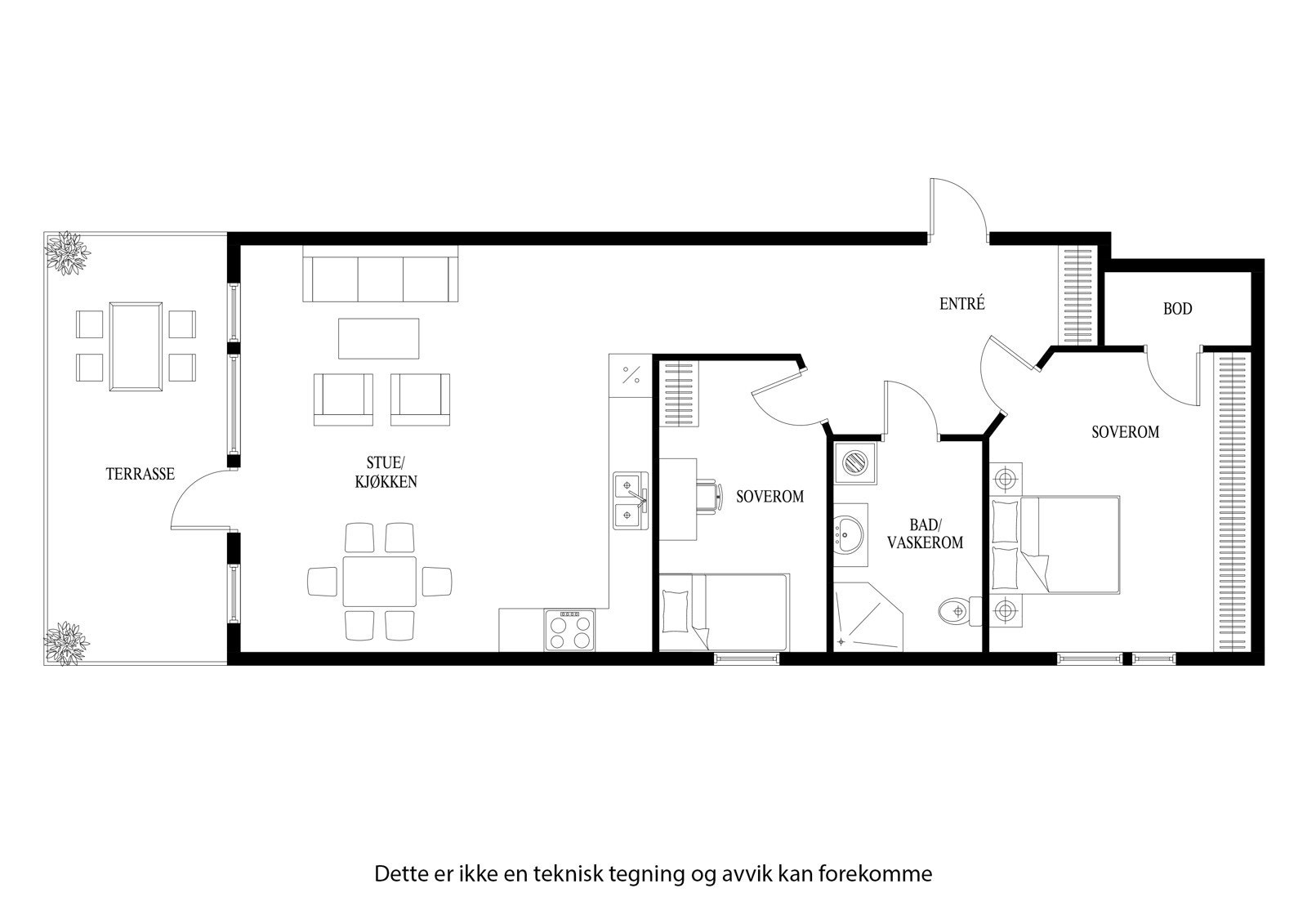 Plantegning Galleribilde