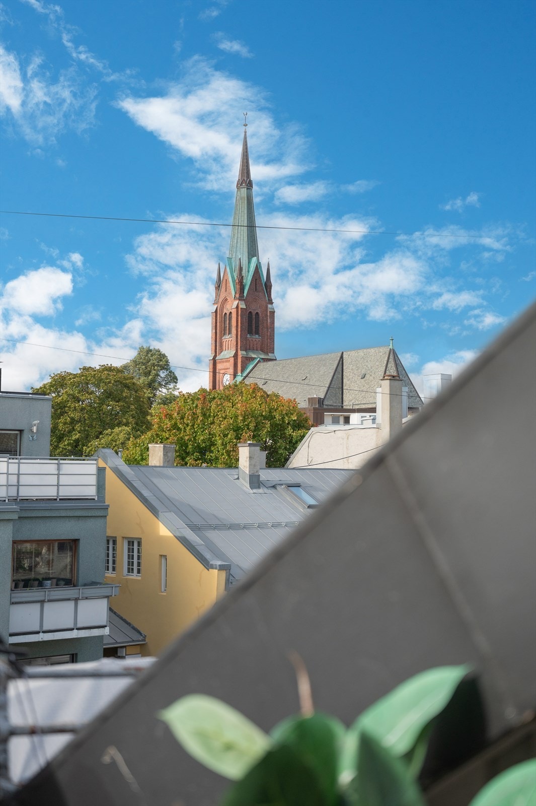 Utsikt mot Uranienborg kirke. Galleribilde