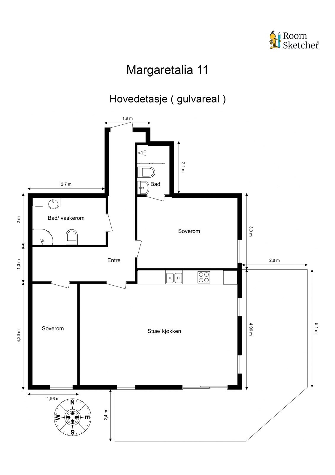 Planskisse 1. etasje Galleribilde