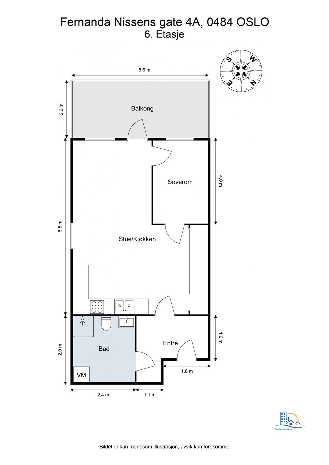Plantegning til orientering. Galleribilde